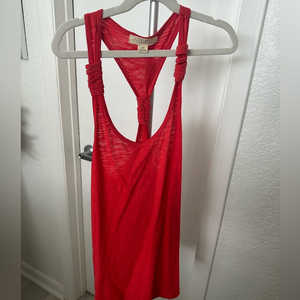 Forever21 Coral Tank Top Size Small